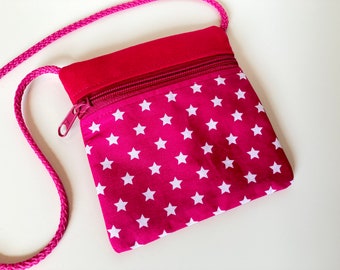 Neck Pouch 'Stars' pink (ready to ship)