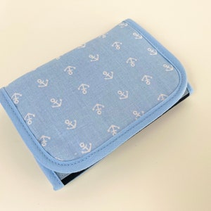 Wallet 'Anchors' light blue/navy