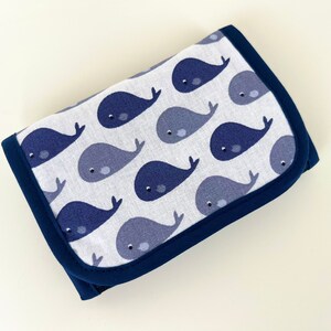 Wallet 'Whales' white-blue