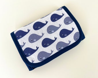 Wallet 'Whales' white-blue