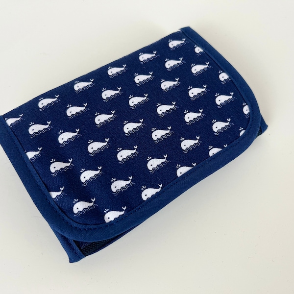 Wallet 'Mini-Whales' blue