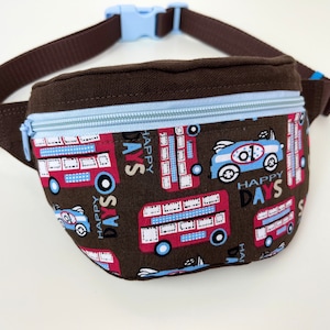 Fanny Pack / Bumbag &#39;Vehicles&#39; brown