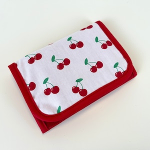 Wallet 'Cherries' white-red
