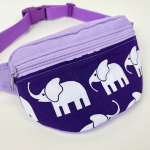 Fanny Pack / Bumbag &#39;Elephant Walk&#39; purple