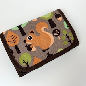 Wallet 'Squirrels' brown