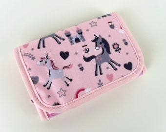 Wallet 'Unicorns' light pink