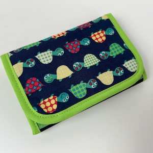 Wallet 'Turtles' blue-green