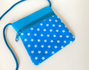 Neck Pouch 'Stars' turquoise