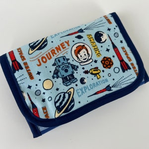 Wallet 'Little Spaceman' blue
