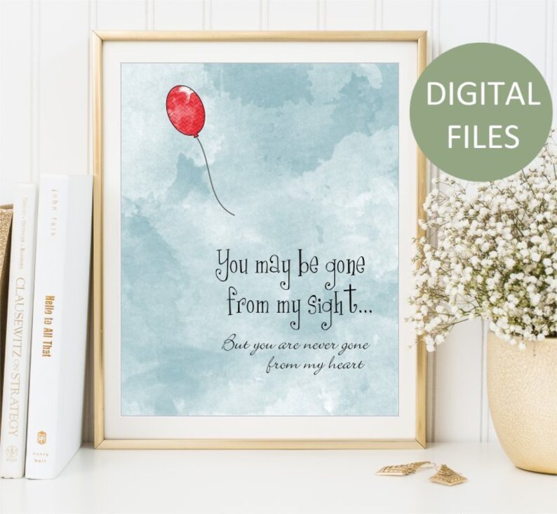 Printable On your own could be absent versus my sight, Get pleasure from Memory Watercolor Print, Memorial artwork indication, Pink Balloon Artwork Poster artwork, Electronic Information photograph about Gone From My Sight Printable Version titled Printable On your own could be absent versus my sight, Delight in Memory Watercolor Print, Memorial artwork indicator, Crimson Balloon Artwork Poster artwork, Electronic Information