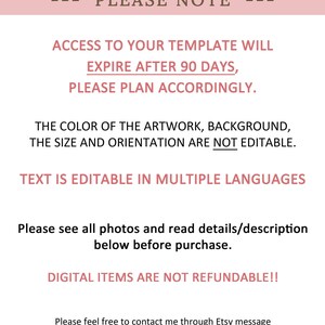 EDITABLE Evite Birthday Invitation, Corjl Template, Princess Swan, Instant, iPhone, SMS, Email, Smartphone, Blush Pink, Electronic 10-033 image 3