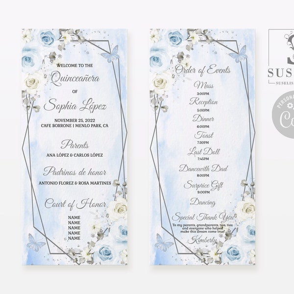 Blue Quince Program Template Etsy
