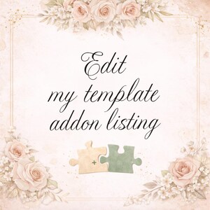 Module complémentaire de personnalisation, Modifiez mon modèle pour moi, Je personnalise votre modèle, Aidez-moi à modifier, Modifier mon modèle, Module complémentaire Modifier le libellé, Modifier pour moi