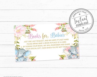 bowtie Baby boy build a library twins shower G107 Books for Baby Blue book request insert Fall Pumpkins