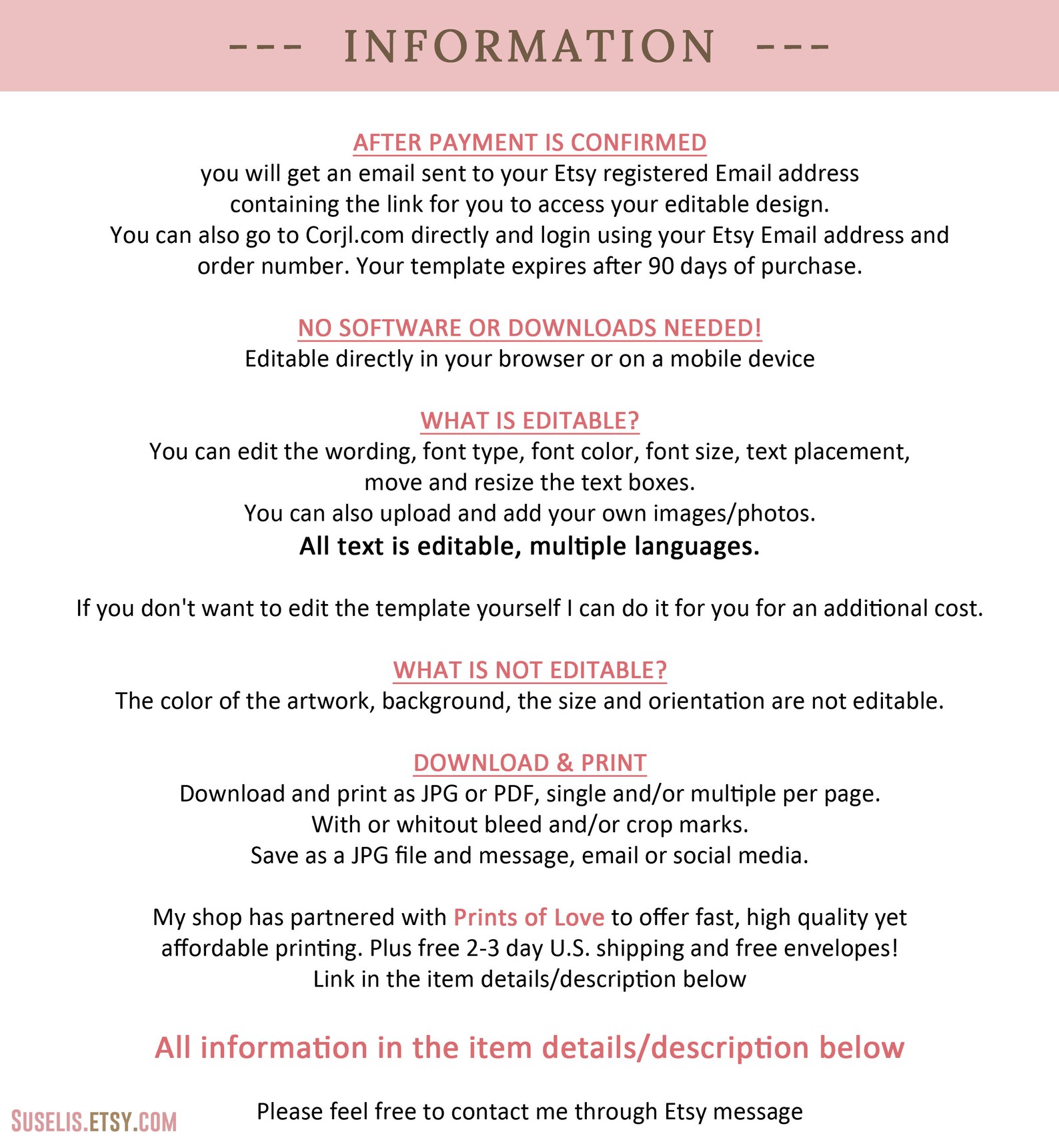 EDITABLE Menu Quinceanera Sweet 16 Corjl Template Blush Etsy