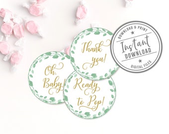 Printable Ready to Pop Tags Baby Shower Favor Tag 2 | Etsy