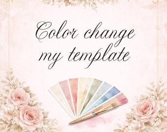 COLOR CHANGE for one item - One Template, Add-on Color Change