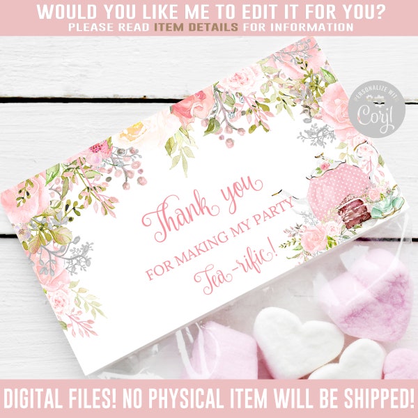 Printable Tea Bag - Etsy