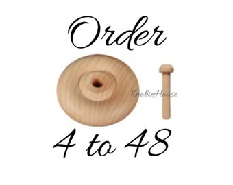 4 Wood Wheel and Axle 1-12