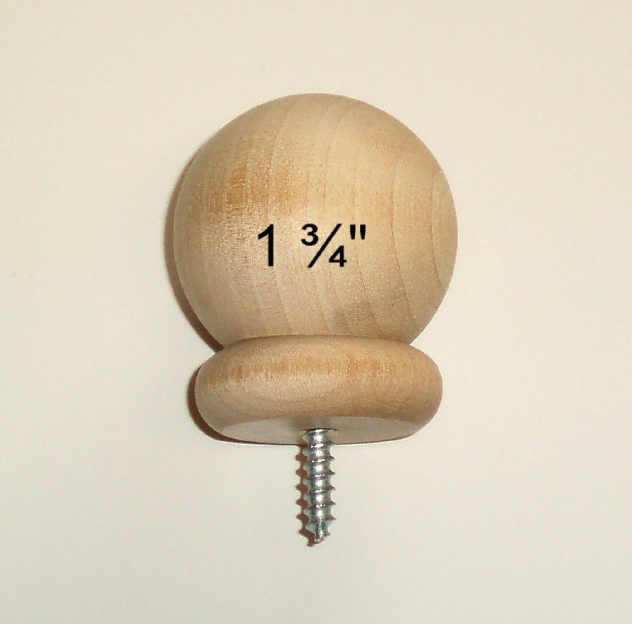 Wood Lamp Finials Handmade By Picinae Studios Ball Pattern 7