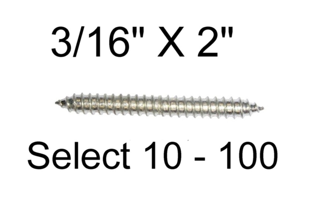 Wood Dowel Screws 3/16 X 2 Double Screw Finial Baluster Rod Select 10