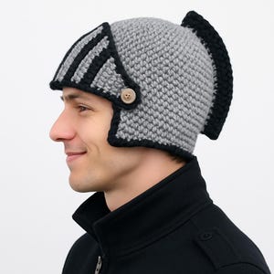 Knight Helmet Crochet Pattern hat Pattern Helmet crochet Instruction