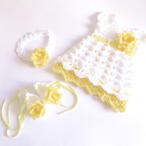 Crochet Baby Dress Pattern: Newborn to 4T (PDF Pattern)