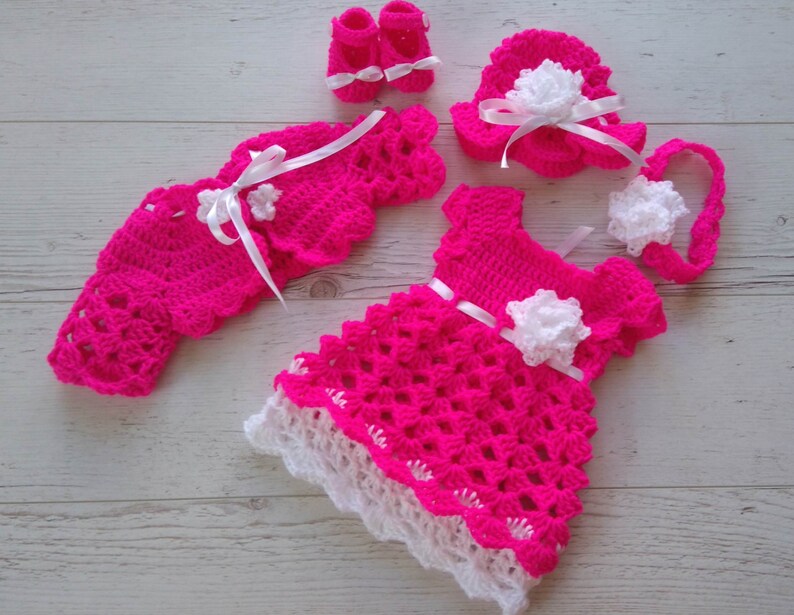 Newborn girl dress pink baby clothes pink baby outfit Etsy