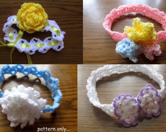 headband pattern, crochet headband baby crochet pattern  crochet headbands, baby headband, toddler headband, bow headband