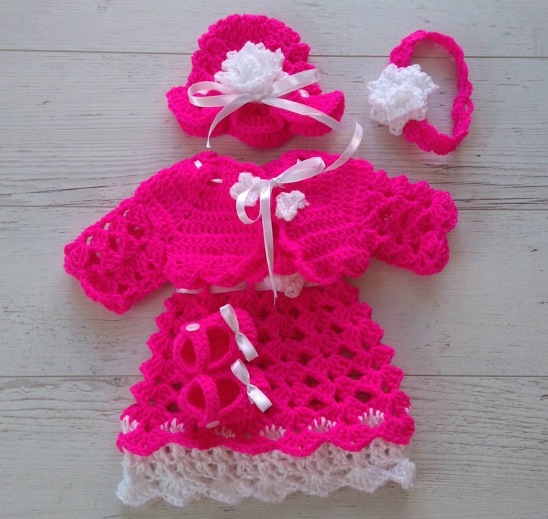 Newborn girl dress pink baby clothes pink baby outfit Etsy