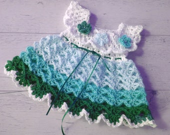 Baby dress crochet pattern, Easy beautiful pattern for a nice baby dress