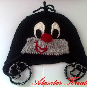 mole hat, crochet little mole, baby mole hat, funny baby hat, baby earflap hat, baby mole beanie, mole beanie