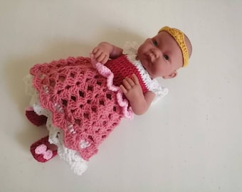 Aurora dress ,crochet baby dress, Disney princess dress