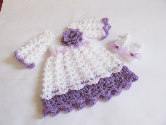 purple color baby dress
