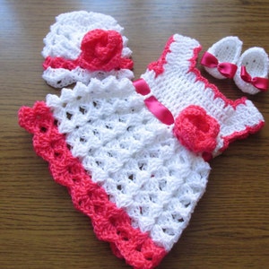 Baby Dress Pattern, Crochet Baby Dress, Baby Girl Dresses, Crochet ...