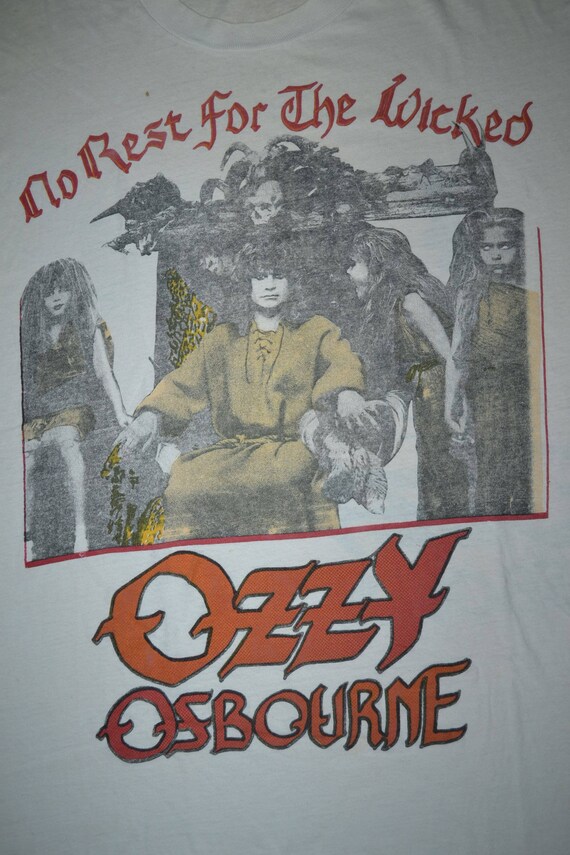 Vintage 1988 OZZY OSBOURNE ANTHRAX No Rest for th… - image 2