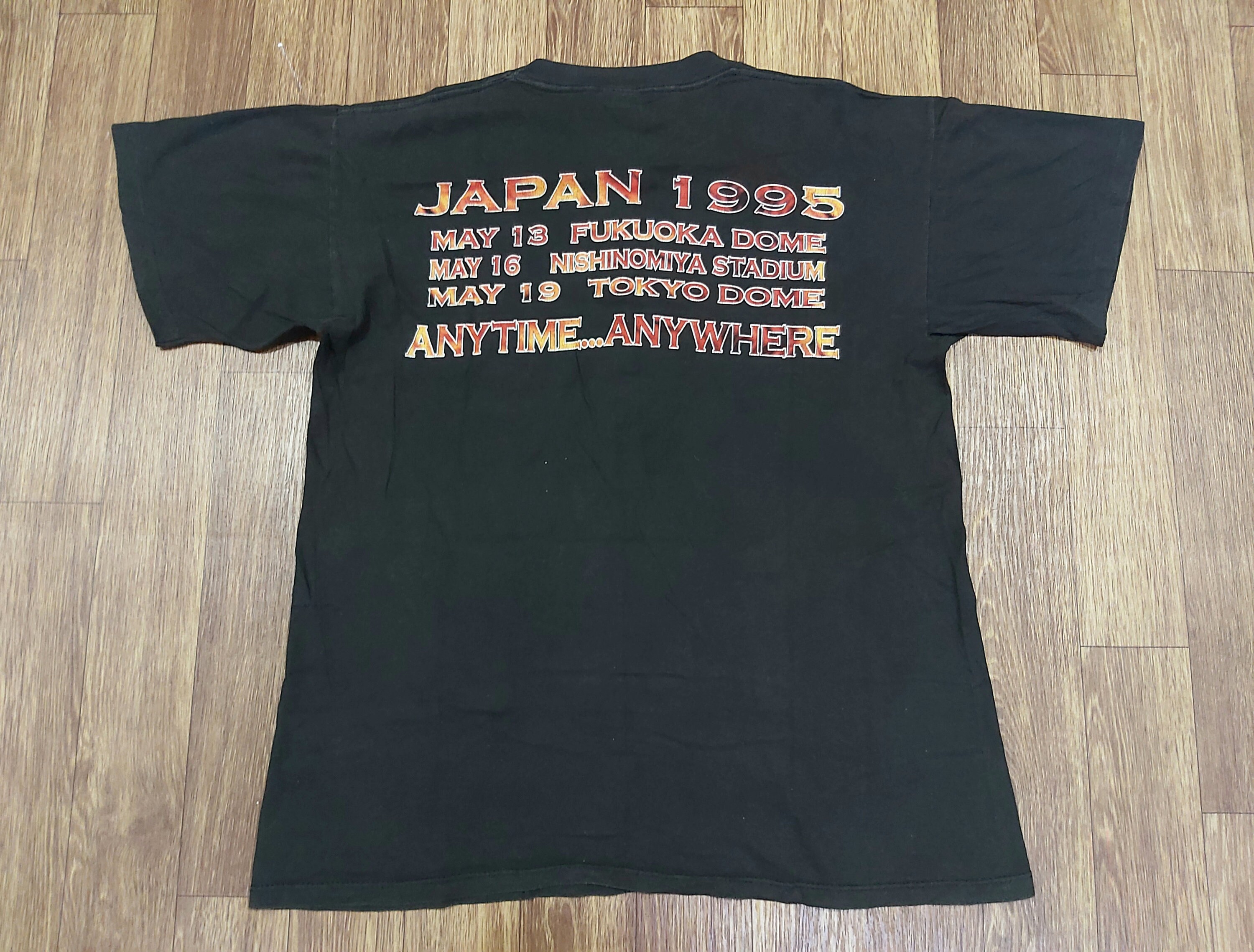 BON JOVI JAPAN TOUR FINAL '90-'91 Tシャツ L Vintage 1995 BON JOVI Japan Tour Concert Promo Rare L Size