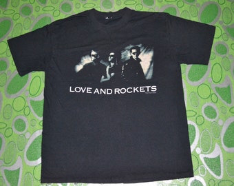 Vintage 1989 LOVE And ROCKETS So Alive Tour Concert Promo mega rare T shirt