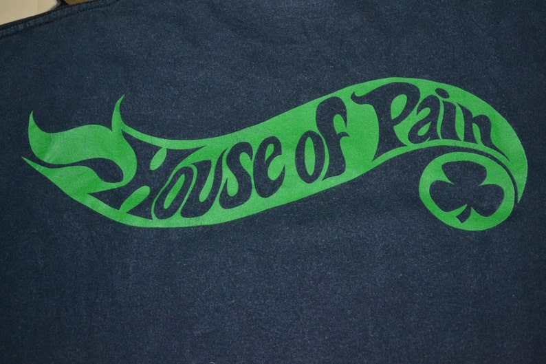 Vintage 90s HOUSE OF PAIN The Mean Green Machine Tour Promo Album Hip Hop Cypress Hill 90s T-shirt image 5