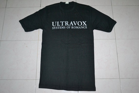 Vintage early 80s ULTRAVOX System of Romance Island Records New Wave Tour Concert Promo album super rare T-shirt