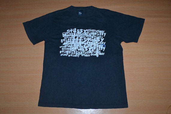 Vintage 90s STUSSY Logo Made in Usa Skateboard Surf Streetwear