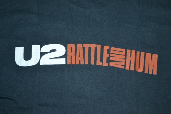 Vintage 1988 U2 Rattle and Hum Tour Concert Promo Bono T-shirt - Etsy