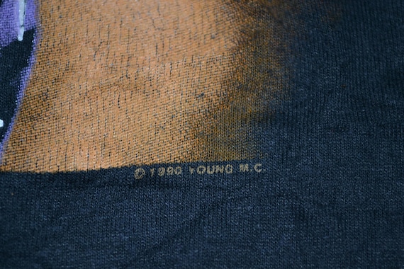 Vintage 1990 YOUNG MC Stone Cold Rhymin Hip Hop T… - image 3