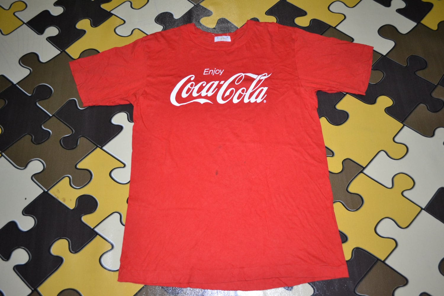 Vintage 80s COCA COLA Coke Made in Japan Size M L Rare Paper Thin