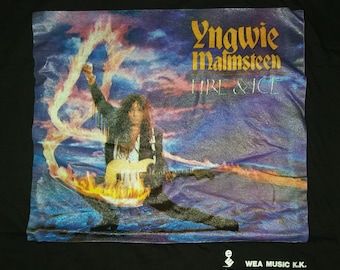 Yngwie Malmsteen Fire & Ice TourTシャツ ヴィンテージ 1992 YNGWIE MALMSTEEN Fire & Ice ツアー コンサート