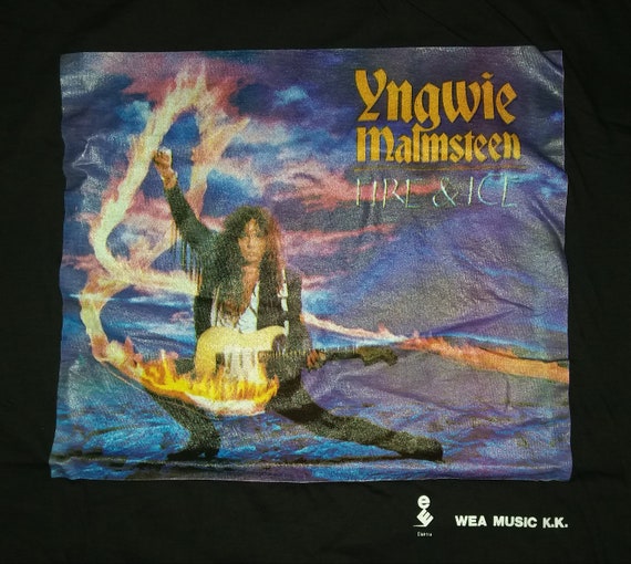 92年 YNGWIE MALMSTEEN FIRE&ICE Tシャツ 92年 YNGWIE MALMSTEEN FIRE&ICE Tシャツ