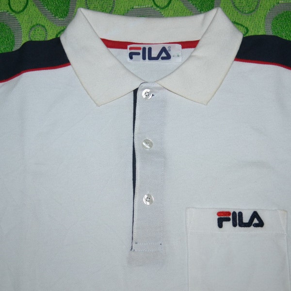 Vintage 90s FILA made in Japan white colour promo rare T-shirt