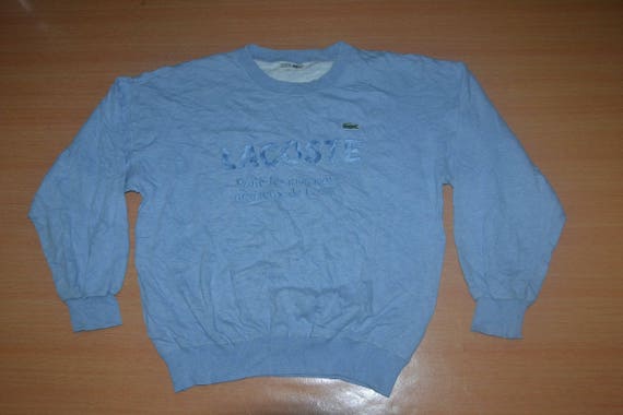 Lacoste baby blue sweatshirt hotsell