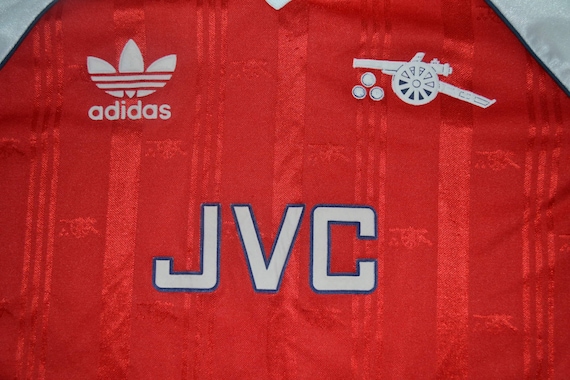 Very Rare Vintage 80s ARSENAL 1986-1988 Football home Jersey Adidas promo Boys L size T-shirt Clothing Boys Clothing Tops & Tees 