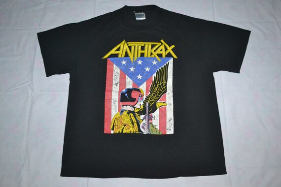 Vintage 80s ANTHRAX Judge Dredd We Are the Law Tour Concert Promo 